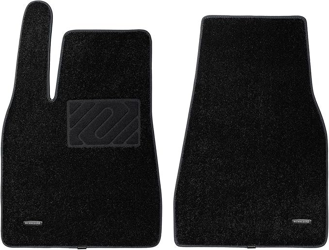 WENNEBIRD Superior Carpet Front Row Floor Mats for 2021-2025 Tesla Model X, 0.6-Inch Ultra-Thick, Noise-Reducing, All-Weather Waterproof Anti-Slip – 2-Pc Set