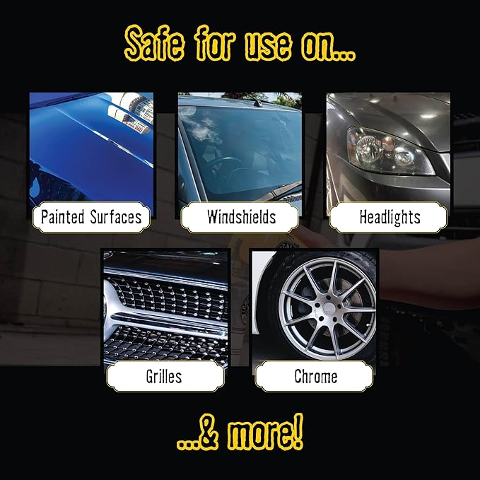 Chemical Guys Bug and Tar Remover Fast Acting Car Wash - Heavy Duty Cleaner for Bugs, Tar, Grime, Tree Sap & Bird Droppings - Safe for Car Paint, Glass, Chrome, Plastic, All Exterior Surfaces - 16 oz