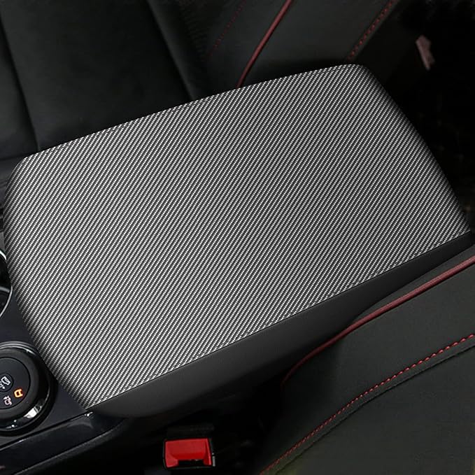 AOMSAZTO Armrest Covers for 2011-2019 Ford Explorer Carbon Fiber Carbon Fiber