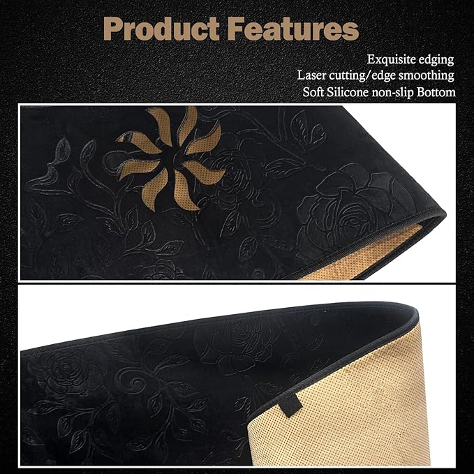 KEYOOG Dashboard Cover Dash Mat Fit for to-yota Highlander 2024-2020 (Without HUD Models),Car Dash Board Mat Anti-Glare Carpet,Non-Slip Pad Sunshield Protector (Flannel)