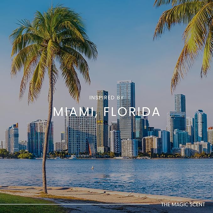 The Magic Scent Aqua di Miami Diffuser Oil - Hotel & Home Luxury Scents - Diffuser Oil Scents for Home Designed for Use in All Diffusers - 16.9 fl oz, 500 mL