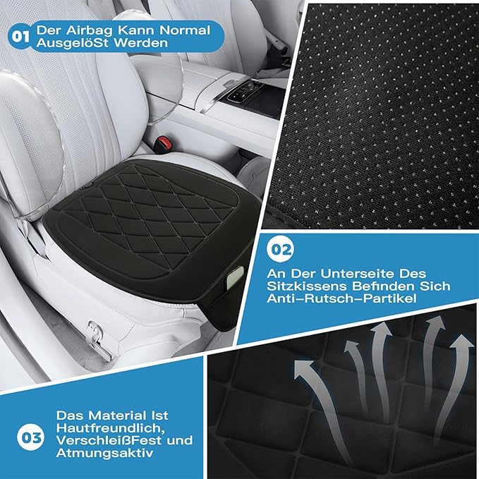 Warm and Cosy Car seat Cushion Easy to Install and Detachable Essential for Long Distance Driving in Winter,Cigarettelighterport