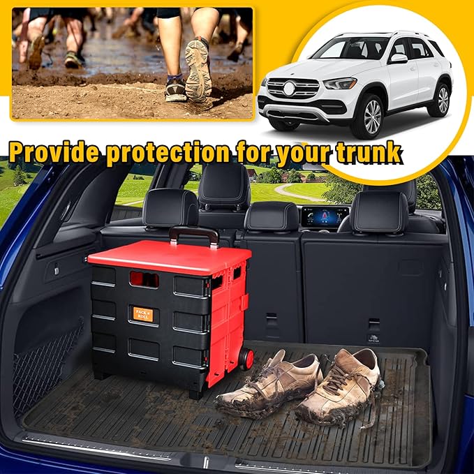 Sze Cargo Liner for Mercedes-Benz GLE Class 5 Passenger 2020-2024 2025 All Weather Trunk Liner Rear Trunk Mat 3D Cargo Mat Anti-Scratch