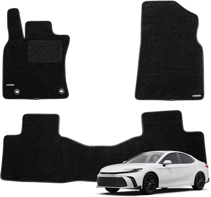 WENNEBIRD Superior Carpet Floor Mats for 2025-2026 Toyota Camry, 0.6-Inch Ultra-Thick, Noise-Reducing, All-Weather Waterproof Anti-Slip – 3-Pc Set