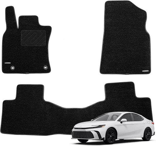 WENNEBIRD Superior Carpet Floor Mats for 2025-2026 Toyota Camry, 0.6-Inch Ultra-Thick, Noise-Reducing, All-Weather Waterproof Anti-Slip – 3-Pc Set