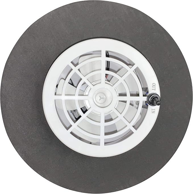 Remington Solar Dual function Solar Powered Vent/fan with back up battery for Boats, RV’s and Sheds (9 x 9 x 4.75 in.) Dual function - Solar Vent/Fan with No Noise – Covers up to 500 Cu. Ft