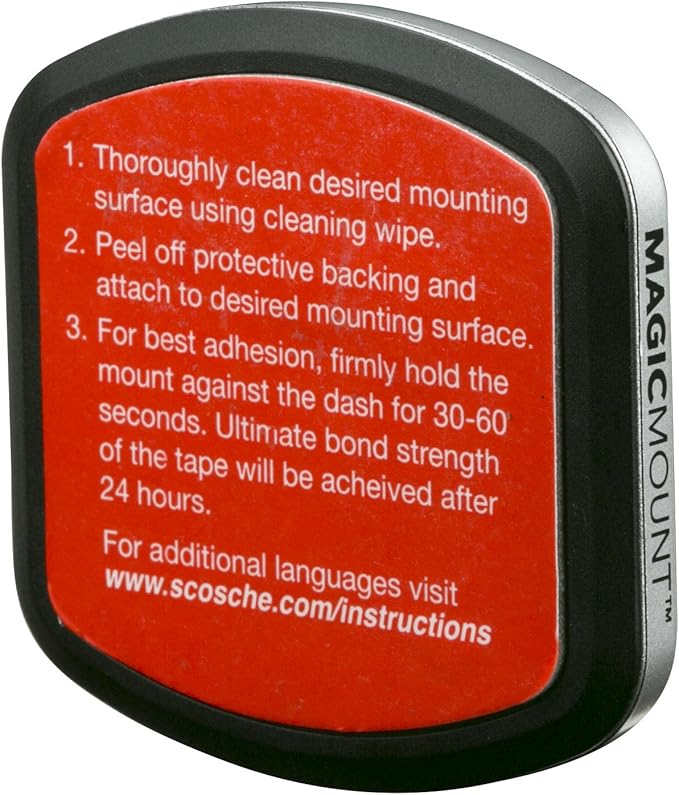 Scosche MPTFM MagicMount Pro Magnetic Car Phone Holder - Strong Magnet Mount for iPhone and Android - Secure Magnetic Flush Mount for Car Dashboard - Universal 360° Adjustable Mobile Cell Holder