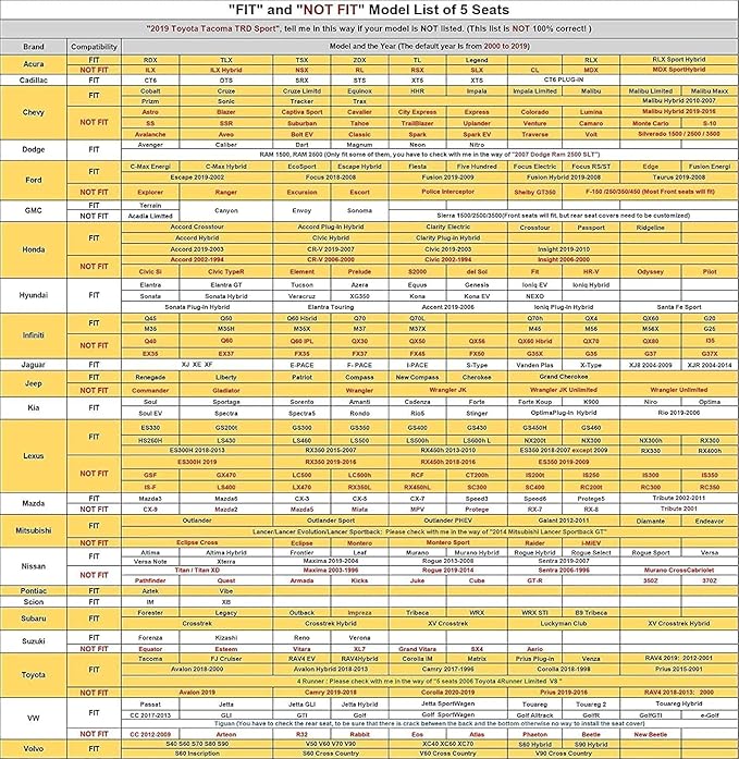 AOOG Leather Car Seat Covers with Car Backseat Organizer, Universal fit Automotive Vehicle Most Sedan SUV Pick-up Truck (Full Set, Black)