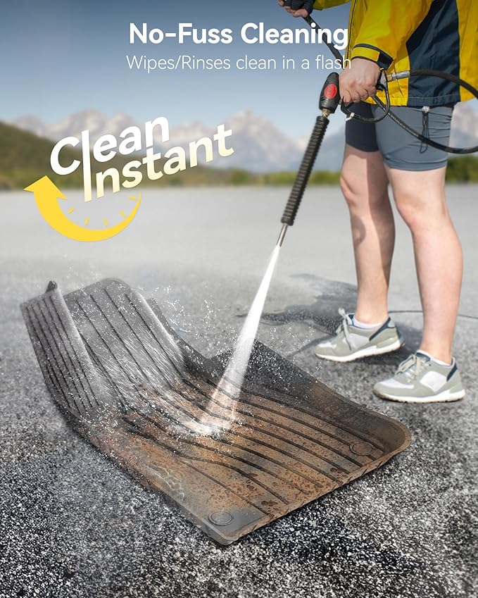 3W Floor Mats and Cargo Liner Compatible for Mercedes Benz GLC (Not Fit Coupe) 2023 2024 2025 2026, TPE All Weather for GLC300/GLC300e/GLC43 AMG Floor Liner and Cargo Mats