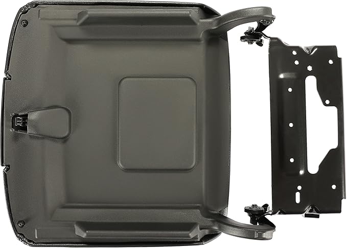 ECOTRIC Center Console Armrest Lid Compatible with 2014-2018 Chevrolet Silverado/GMC Sierra, 2015-2020 Tahoe Yukon Suburban Replace for 0227083AA L0227083AA w/Steel Bracket Black Artificial Leather