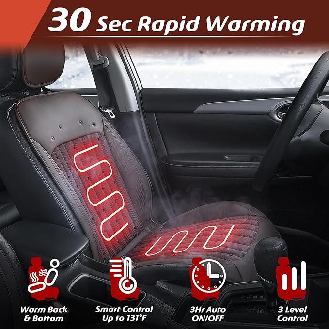 2025 Upgraded Design Comfortable Seat Cover, Universal Seat Cushion for Winter, Fashion Brown