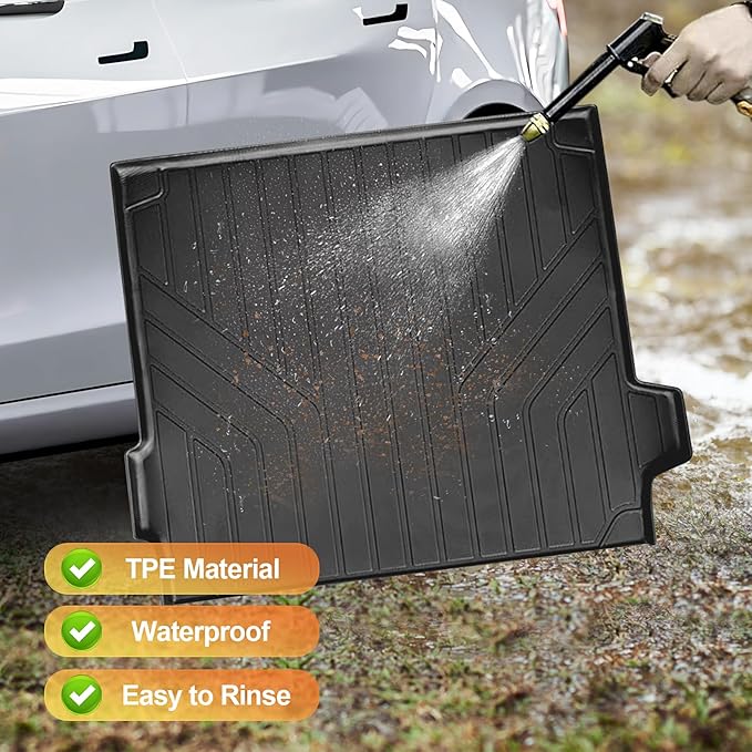 Sze Cargo Liner for BMW X5 2019-2024 2025 All Weather Cargo Mat TPE Trunk Mat for BMW X5 Accessories Waterproof Stain-Resistant Trunk Liner(Only for 5-Seater)