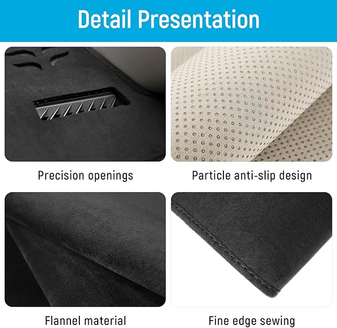 ZZEQYG Dash Cover for Chevy Colorado 2015-2022 Accessories Flannel Dashboard Cover Dash Mat Center Console Cover Sunshield Protector Pad