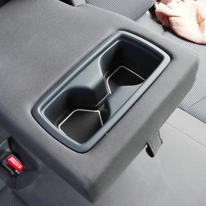Auovo 3D Cup Holder Inserts for Toyota RAV4 Accessories 2025 2024 2023 2022 2021 2020 2019 Silicone Center Console Cup Holder Coaster Liner Mat Pad Interior Trims (White, 2pcs kit)