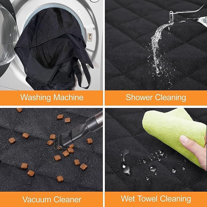 GXT Dog Back Seat Cover Protector for Cars SUV and Trucks with Mesh Window, Scratchproof Nonslip and Waterproof Material