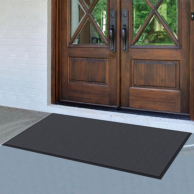 Amyracel Front Door Mat Indoor Outdoor Entrance, 36" x 120" All-Season Waterproof Doormat for Enterway, Heavy Duty Commercial Floor Mat, Fade Resistant, Rubber Back, Low Profile, Easy Clean