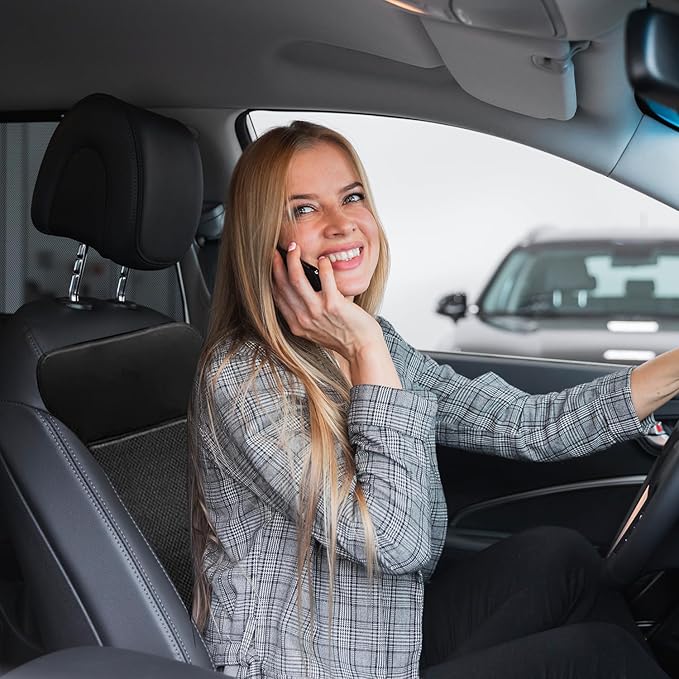 Universal Fit Vehicle Seat Cover, Front Position, (Black, 2-Pack)