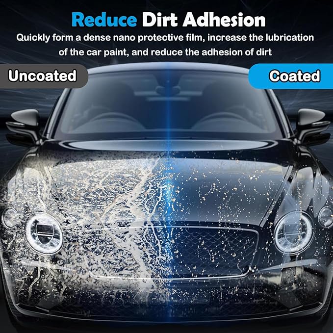 Automotive Body Coating Agent, Car Coating Spray for Car Wax Polish Paintwork Shine & Protection, Automotive Gloss & Shine Stuff Detailing Supplies-500ml/17 Fl.Oz