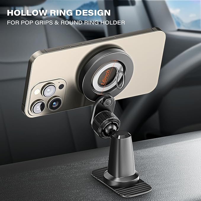 APPS2Car Compatible for Magsafe Phone Holder for Car - Designed for iPhone 17/16/15/14/13/12 Official Magsafe Case