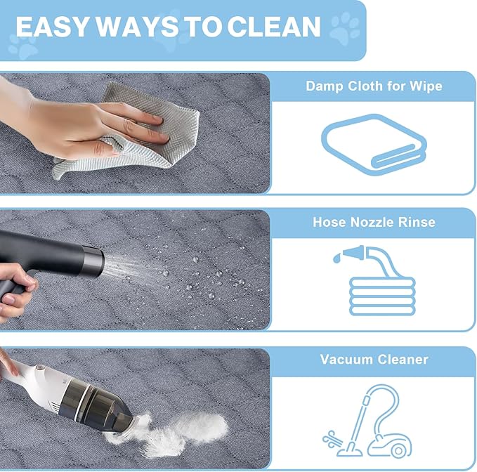 Dog Car Seat Cover for Back Seat, Waterproof Protector with Side Flaps, Scratchproof Hammock, Non-Slip Bottom for Cars/Trucks/SUVs (Grey)