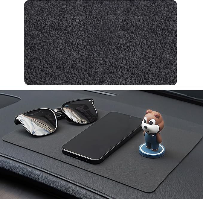 SKYLOTEC Car Dashboard Anti Slip Rubber Pad, Universal Car Non Slip Gel Mat Dash Pad for Cell Phones, Sunglasses, Keys, Electronic Devices