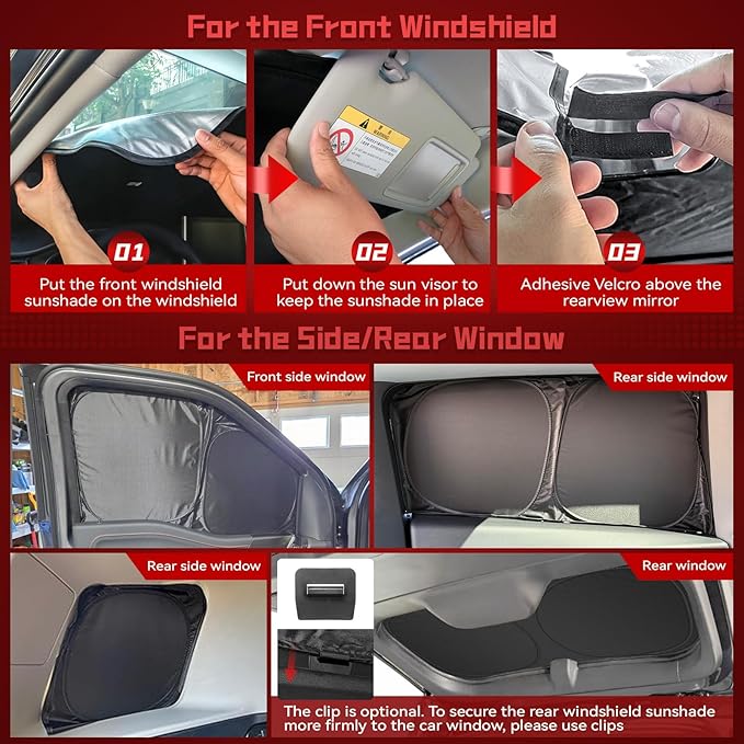 ARISMOTOR Car Window Shades for Mazda CX-50 CX50 2023-2026, Custom Fit Foldable Side Rear Windshield Sunshade Sun UV Rays & Privacy Curtains Protection for Camping, Napping, Relaxing, of 8