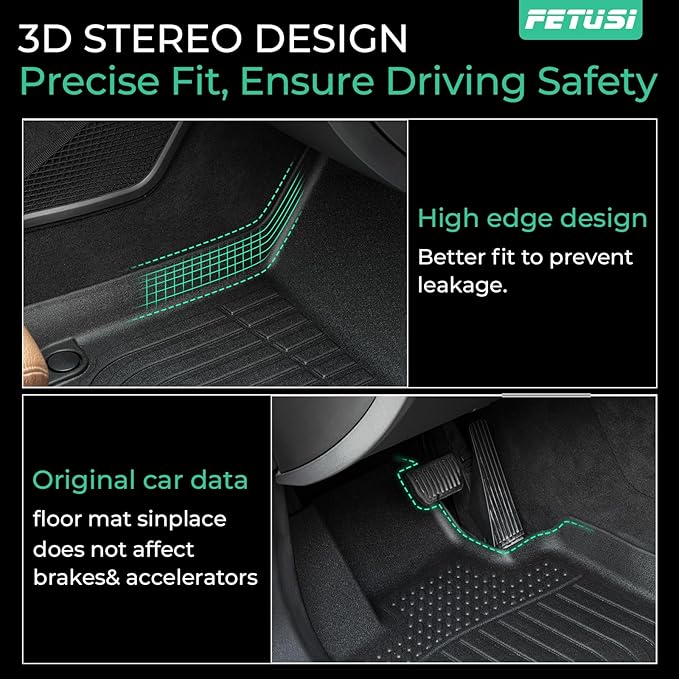 Floor Mats & Cargo Liner Set Custom Fit for Mazda CX-30 2020-2024 2025, All Weather Protection for Car Mats Anti-Slip TPE Odorless Floor Liners Mazda CX-30 Accessories Waterproof Trunk Mat, Black