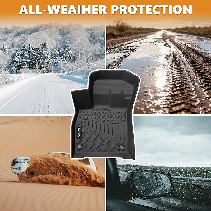 AIPOIL®TPE Floor mats Custom for 2020-2023 CX9 (for 6 Seats) | All-Weather | Easy to Clean | All-Round Protection丨Full Set Automobile mats Accessories.