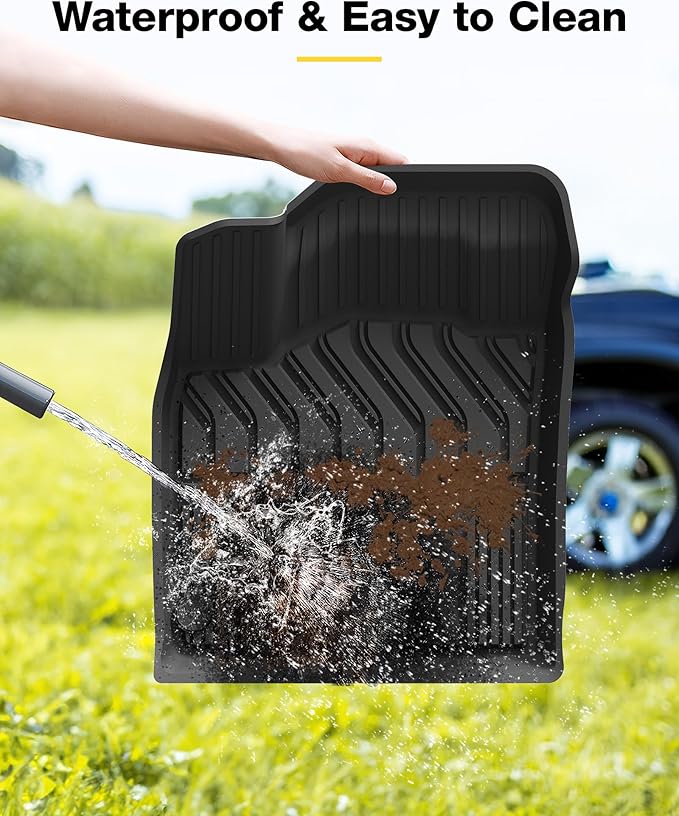 3W 2014-2020 Nissan Rogue Floor Mats Custom Fit for Nissan Rogue Accessories TPE All Weather Floor Liner, 1st and 2nd Row Car Mats (NOT for Rouge Sports and Select Models)