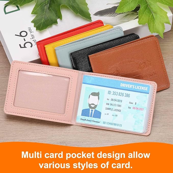 HARFINGTON Car Registration and Insurance Holder PU Leather Vehicle Glove Box Organizer Storage Accessories Car ID Holder with 8 Pockets for License ID Card Bank Card Documents, Brown