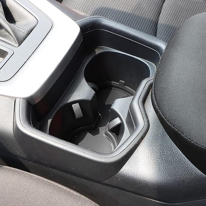 Auovo 3D Cup Holder Inserts for Toyota RAV4 Accessories 2025 2024 2023 2022 2021 2020 2019 Silicone Center Console Cup Holder Coaster Liner Mat Pad Interior Trims (Black, 2pcs kit)