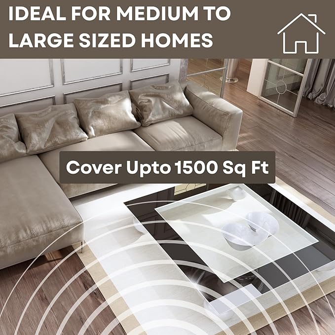 Scentia Max Diffuser for Home – Waterless Scent Diffuser with Wireless Control & Programmable Settings | Covers 1500 Sq Ft | Cold-Air Technology | Gold | Hotel Oils Included