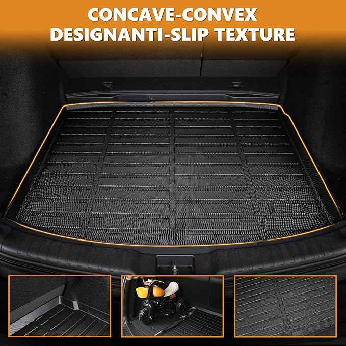 AIPOIL® Floor Mats & Cargo Liner Set for 2026 Honda Passport All Weather Protection TPE Anti-Slip Automotive Full Set Custom Car Mats Accessories - Black