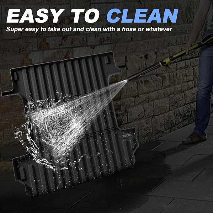 WEIZE Truck Bed Mat for Chevy Silverado/GMC Sierra 1500 2019-2025 5.8 ft(5‘10“,69.6in), All Weather Protection TPE Truck Bed Liner Durable Easy Clean Black