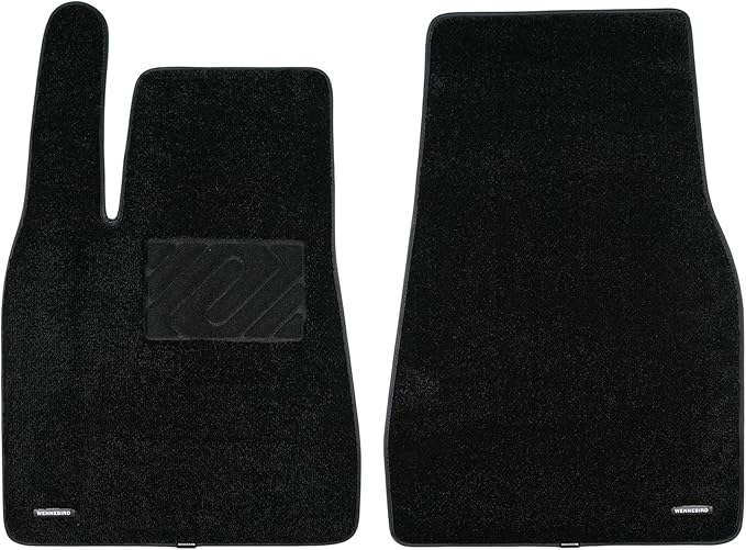 WENNEBIRD Superior Carpet Front Row Floor Mats for 2015-2020 Tesla Model X, 0.6-Inch Ultra-Thick, Noise-Reducing, All-Weather Waterproof Anti-Slip – 2-Pc Set