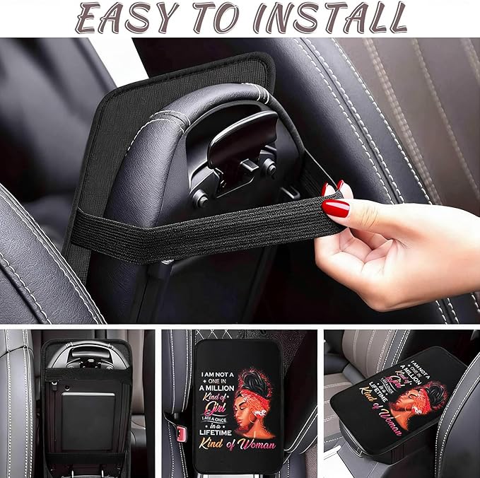 Bigfoot Vehicle Center Console Armrest Cover Pad,Bigfoot Car Accessories,Big Foot Car Middle Console Cushion Pad,Cars Armrest Mat Decor Sasquatch Gifts for Men Women Dad Grandpa