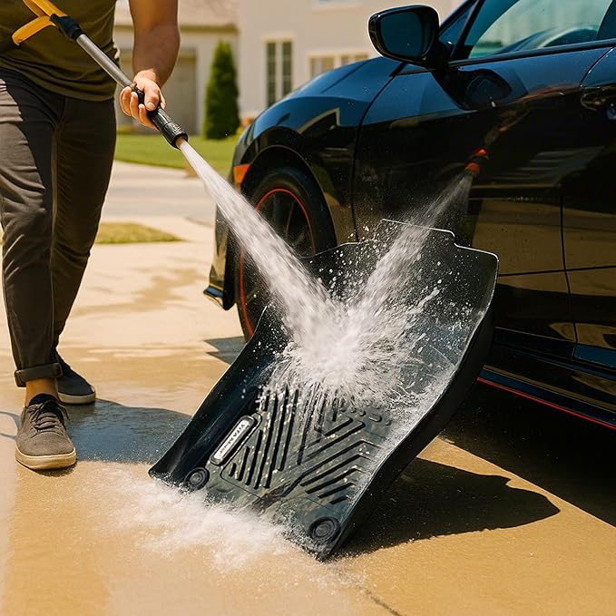 YITAMOTOR Floor Mats Compatible with Honda 2017-2022 CR-V, 1st & 2nd Row All Weather Protection, Black