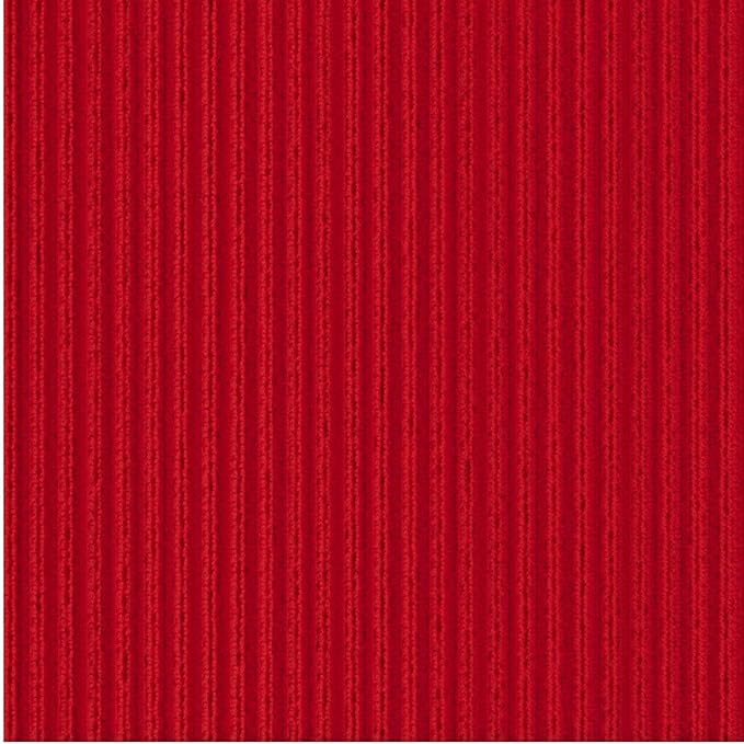 Ottomanson Mud Mat 2' x 3' Entryway Rug - Non-Slip Scraper Doormat for Muddy Paws, Dirt Trapping Indoor/Outdoor Mat for High-Traffic Areas, Kitchen, Garage, Patio, Red