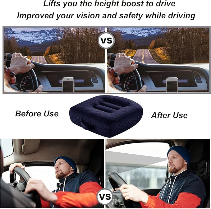 WSGJHB Seat Cushions for Office Chairs, Desk Chair Cushion for Long Sitting, Office Chair Pad Sitting Seat Pillow for Office Chair, Trucks,Car, Home,Wheelchair, Angle Lift Seat Cushion