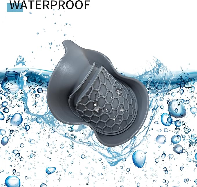 Amooca Car Cup Coaster Universal Automotive Waterproof Non-Slip Cup Holders Sift-Proof Spill Holder Car Interior Accessories 4 Pack Grey