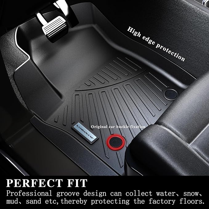 Truck Bed Mat for Ford F-150 2015-2025 (5.5ft,67.1in) (Including F-150 Lightning 2022-2024) - All Weather TPE Protector-Black