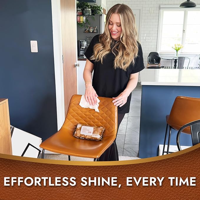 Air Jungles 3in1 Leather Cleaner Wipes 70 Count (Pack of 3), Extra Large 8" x 10" Size, Clean Condition Protect Wipes for Vinyl and Leather Apparel Furniture Auto Car Interior Shoes Boots Bags