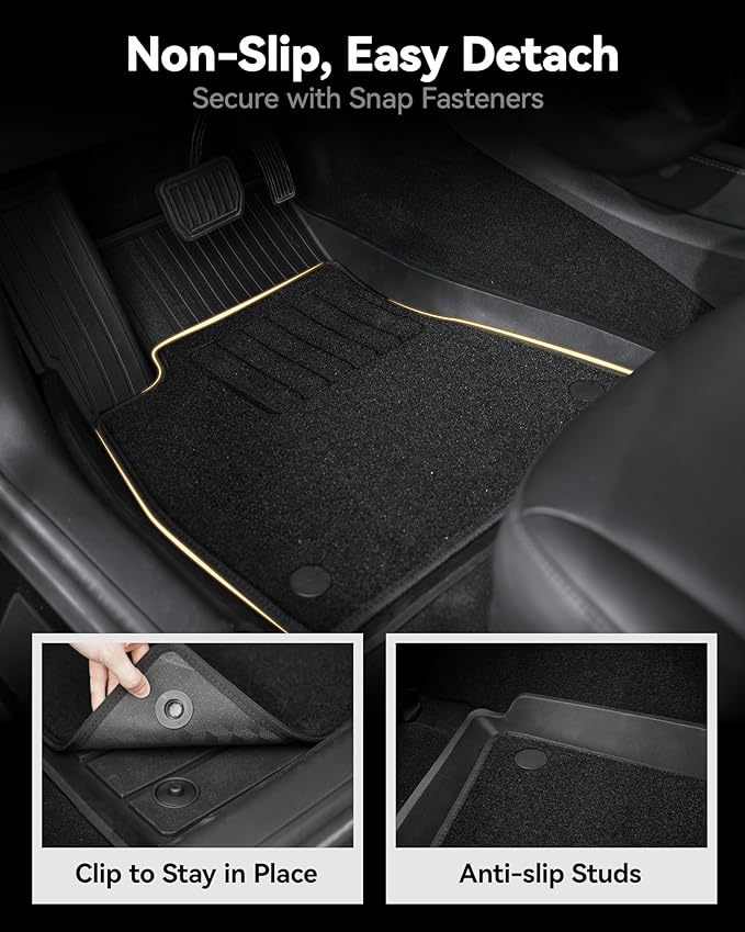 3W Floor Mats(with Carpets) & Cargo Liner Fit for Honda Odyssey 2018-2026, TPE All Weather Waterproof Custom Fit Automotive Floor Liners Carpet and Truck Car Liners for Honda Odyssey 1-3 Rows, Black