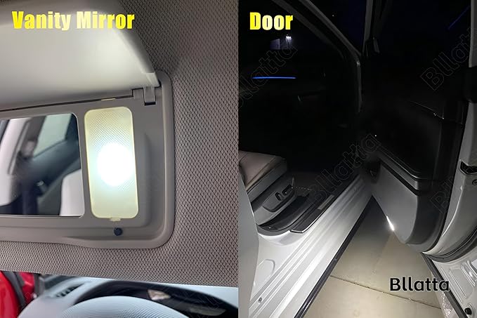 14pcs Interior Light Kit for Honda Accord 2013 2014 2015 2016 2017 2018 2019 2020 2021 2022 White 6000K LED Interior Light Kit + License Plate Light, Install Tool