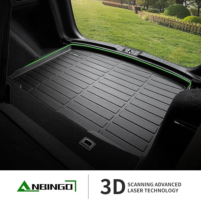 ANBINGO®-for Nissan Sentra Floor Mats 2014-2019, Car Mats for Nissan Sentra All Weather Floor mat Protection TPE Custom Sentra Cargo Liner Accessories Black