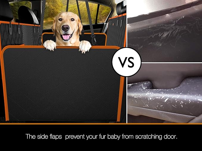 iBuddy XXL Dog Seat Cover for Trucks with Mesh Window Waterproof Dog Truck Hammock Durable Back Seat Protector for Full Size Pickup Trucks Machine Washable X-Large Truck Pet Seat Cover for Ram 1500