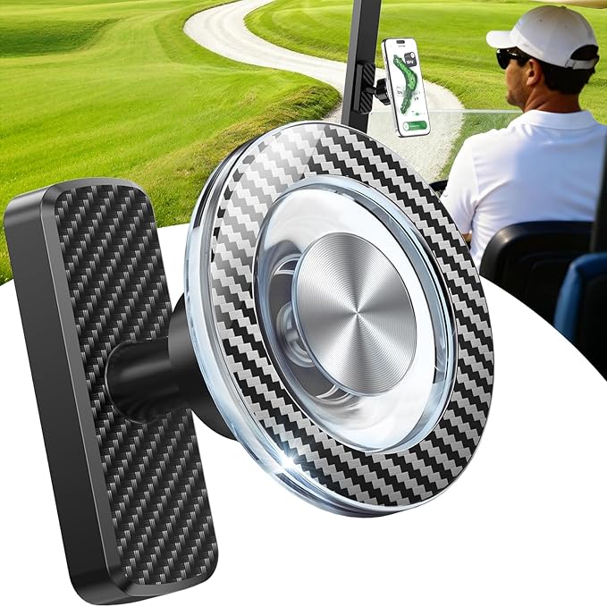 Stocking Stuffers Gifts for Men Dad Him, Magnetic Golf Cart Phone Holder, 360° Rotation Golf Accessories for Mens Gifts, Mens Stocking Stuffers 2025, White Elephant Gifts for Grandpa Papa Husband