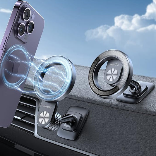 APPS2Car 2-Pack Compatible for Magsafe Phone Holder for Car - Designed for iPhone 17/16/15/14/13/12 Official Magsafe Case