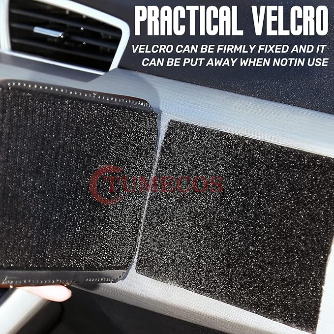 Tumecos Car Side Pocket Organizer PU Leather Seat Side Storage BagSmall Debris Organizer Hanging Cell Phone Mobile Paste Type Bag for Stowing Tidy Universal Accessories（BlackB-2pcs）