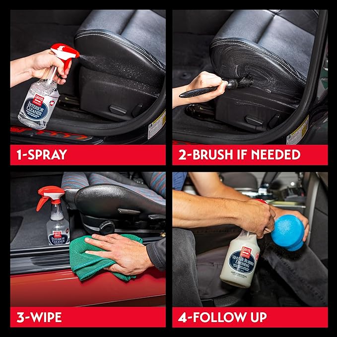 Griot's Garage Interior Cleaner Spray for Car Seats, Carpet, Upholstery Fabric, Floor Mat, Vinyl, Dashboard, Ideal for Truck, SUV, RV, Boat, and More, 11105, 1 Gallon (128 Fl Oz)